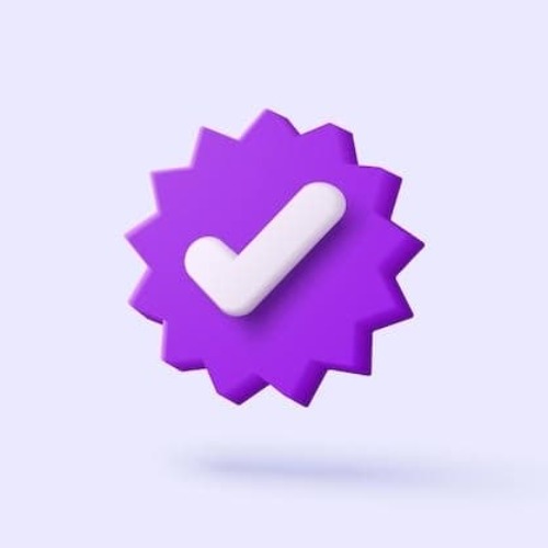 Purple Check Club logo