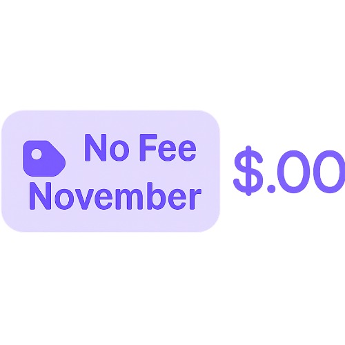 NO FEE NOVEMBER