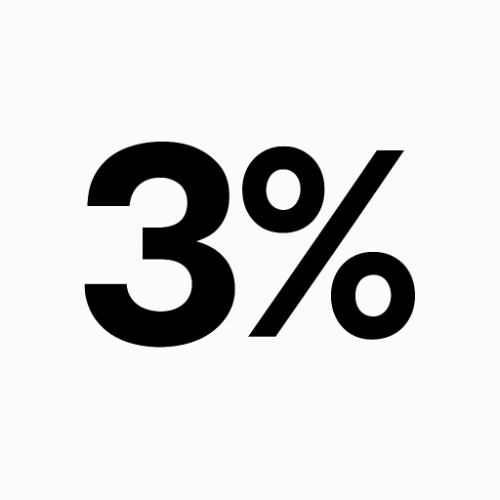 3%